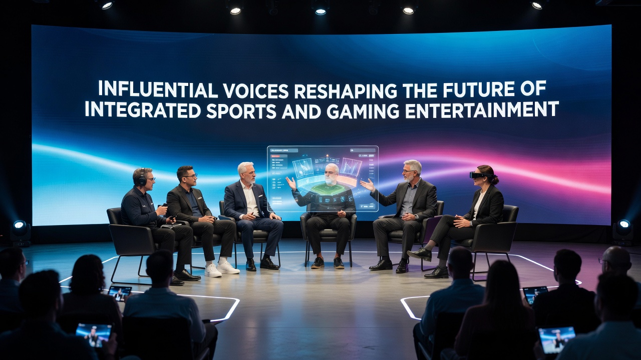 Panel discussion on future trends in sports gaming entertainment featuring global experts
